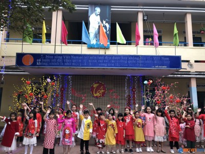 Trường tiểu học Ngô Mây tổ chức các hoạt động chào xuân Tân Sửu và trao quà “Cây mùa xuân – Tết trao yêu thương”