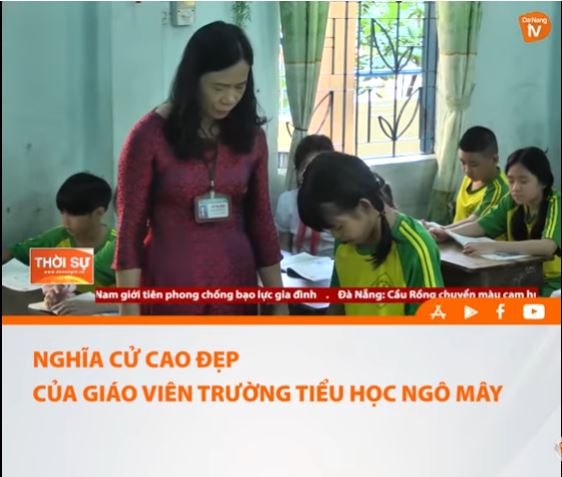 Nghĩa cử cao đẹp của Thầy và trò trường TH Ngô Mây