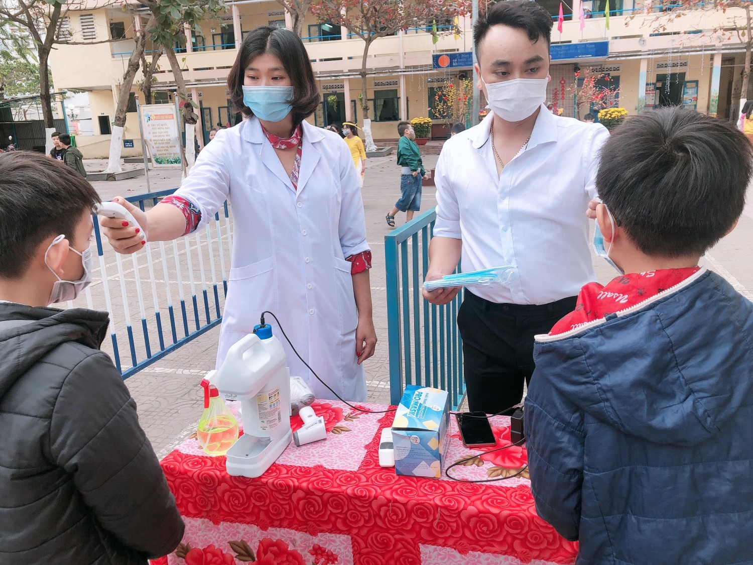 Công tác phòng chống dịch covid-19 trước và sau khi nghỉ tết Tân Sửu 2021 của trường TH Ngô Mây