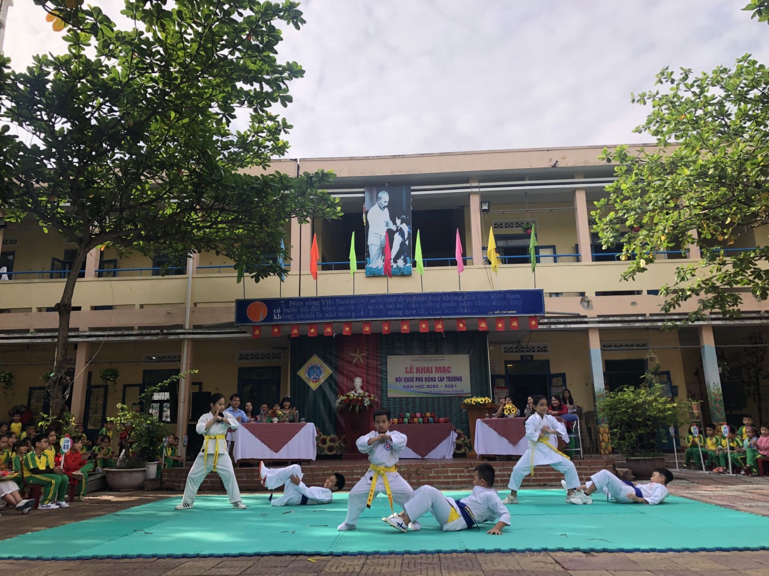 Trường Tiểu học Ngô Mây tổ chức khai mạc Hội khoẻ phù đổng cấp trường năm học 2020-2021