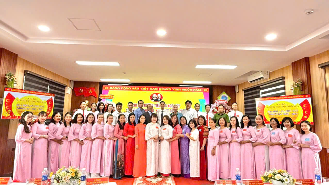 Đại hội Chi bộ trường tiểu học Ngô Mây lần thứ XVI, nhiệm kỳ 2025 - 2027