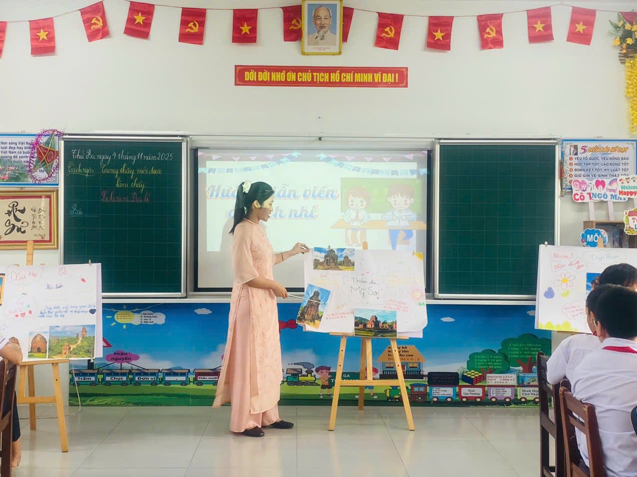 Tổ chức các "Tiết học tốt" - Nhân kỉ niệm 43 năm ngày Nhà giáo Việt Nam