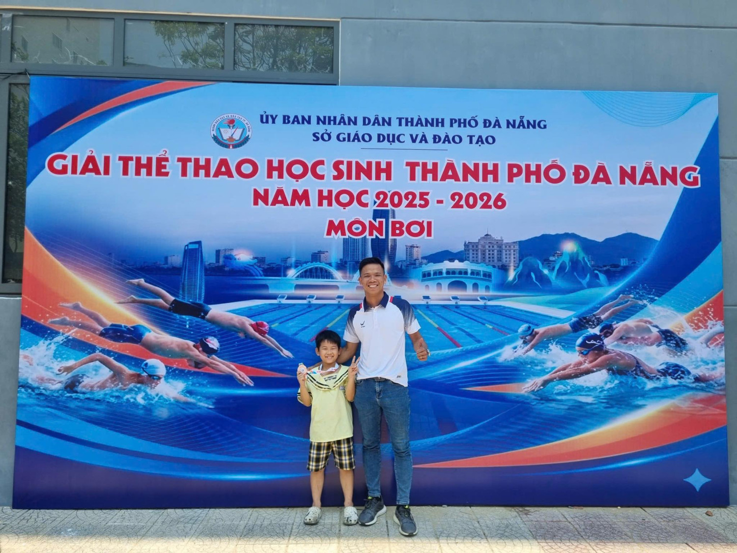 Chúc mừng học sinh đạt giải môn Bơi cấp Thành phố